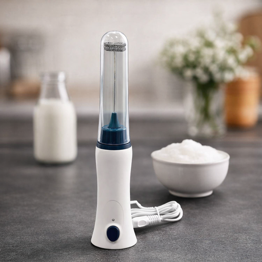 Professional Electric Coffee Beater & Milk Frother – High-Powered Drink Mixer with Protective Cover - Big Size