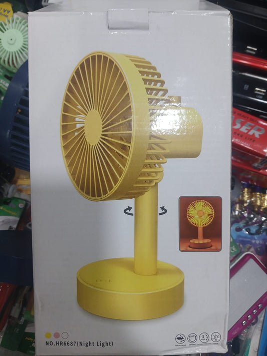Rotatable Telescopic Portable Fan – Cell Operated, Adjustable Cooling Companion