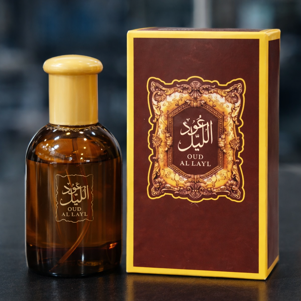 Premium Oud Al Layl Eau De Parfum – Luxury Long-Lasting Arabic Fragrance Spray for Men & Women - (100ml